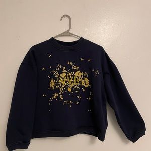 VVB Victoria Beckham navy sweatshirt